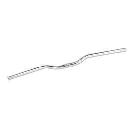 Руль JOY KIE MTB, алюминиевая, L-690mm, 25,4mm, подъем 15мм, серебристый, HB-T305, изображение  - НаВелосипеде.рф