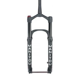 Вилка велосипедная Manitou Mastodon Pro Std 26/27.5", 100 mm, амортизационная, черный матовый, 191-36890-A101, изображение  - НаВелосипеде.рф
