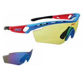 Очки велосипедные KV+ SPRINT Glasses, blue\red, 2 lens, SG11.12, изображение  - НаВелосипеде.рф