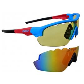 Очки велосипедные KV+ TICINO Glasses, blue\red, 2 lens, SG14.12, изображение  - НаВелосипеде.рф
