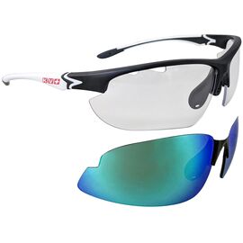 Очки велосипедные KV+ VERTICAL Glasses, blak\white, 2 lens, SG13.12 , изображение  - НаВелосипеде.рф