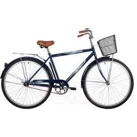 Городской велосипед FOXX FUSION 28" 2022, 28SHC.FUSION.20BL2, Вариант УТ-00301370: Рама: 20" (Рост: 178-185 см), Цвет: синий, изображение  - НаВелосипеде.рф