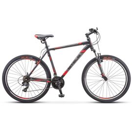 Горный велосипед STELS Navigator 700 V F020 27.5" 2022, LU088922, Вариант УТ-00301373: Рама: 17.5" (Рост: 1560175 см), Цвет: Серый/желтый , изображение  - НаВелосипеде.рф