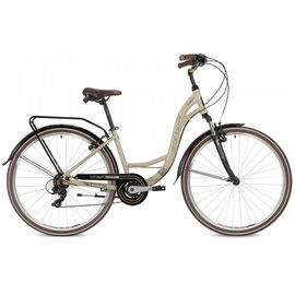 Женский велосипед STINGER CALIPSO STD 700C 2021, Вариант УТ-00301383: Рама: 17" (Рост: 165-175 см), Цвет: бежевый, изображение  - НаВелосипеде.рф