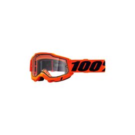 Веломаска 100% Accuri 2 Enduro, Goggle Neon Orange / Clear Dual Lens, 50015-00004, изображение  - НаВелосипеде.рф