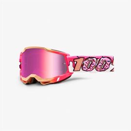Веломаска 100% Accuri 2, Goggle Donut / Mirror Pink Lens, 50221-268-01, изображение  - НаВелосипеде.рф