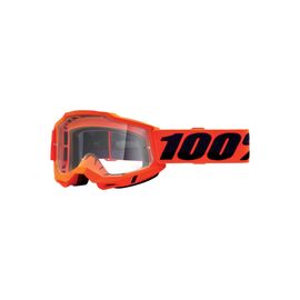 Веломаска 100% Accuri 2, Goggle Neon Orange / Clear Lens, 50013-00004, изображение  - НаВелосипеде.рф