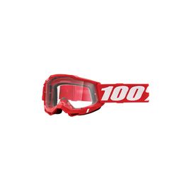 Веломаска 100% Accuri 2, Goggle Neon Red / Clear Lens, 50013-00005, изображение  - НаВелосипеде.рф