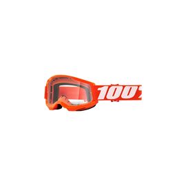 Веломаска подростковая 100% Strata 2 Junior Goggle Orange / Clear Lens, 50031-00005, изображение  - НаВелосипеде.рф