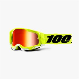 Веломаска 100% Racecraft 2 Goggle Fluo Yellow / Mirror Red Lens, 50121-251-04, изображение  - НаВелосипеде.рф