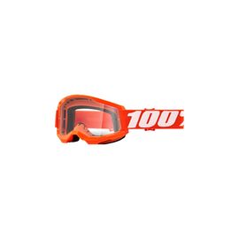 Веломаска 100% Strata 2 Goggle Orange / Clear Lens, 50027-00005, изображение  - НаВелосипеде.рф