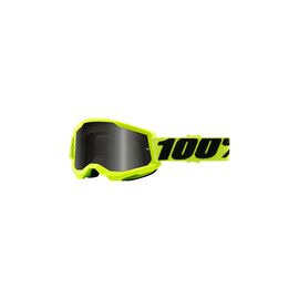 Веломаска 100% Strata 2 Sand Goggle Fluo Yellow / Smoke Lens, 50030-00002, изображение  - НаВелосипеде.рф