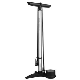 Велонасос Birzman The Pump Flick-It, напольный, с манометром,160 psi, серебристый, BM20-FI-S-HP, изображение  - НаВелосипеде.рф