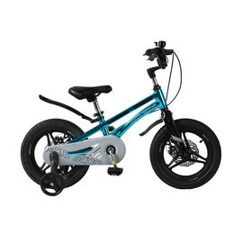 Детский велосипед Maxiscoo Ultrasonic Делюкс плюс 14" 2022, Вариант УТ-00300488: Возраст: 4-5 лет (Рост: 90-110 см), Цвет: Зеленый Перламутр, изображение  - НаВелосипеде.рф