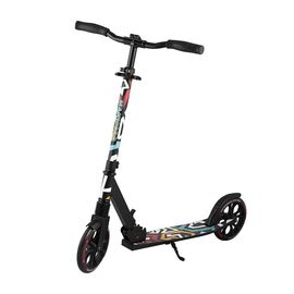 Самокат двухколесный MAXISCOO A1-205", подростковый/взрослый, складной, граффити, 2022, MSC-A205-1GR, изображение  - НаВелосипеде.рф