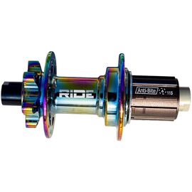 Втулка велосипедная RIDE Boost, задняя, под кассету, 32h, 12x148, Anti Bite Oil Slick, BX211ROIL, изображение  - НаВелосипеде.рф