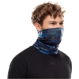 Бандана велосипедная Buff Coolnet UV+ insect Shield Stray Blue, 125093.707.10.00, изображение  - НаВелосипеде.рф