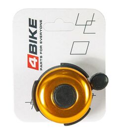 Велозвонок 4BIKE BB3204-Gld, латунь, D-52 мм, золотистый, ARV100027, изображение  - НаВелосипеде.рф
