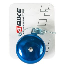 Велозвонок 4BIKE BB3206-Blu, латунь, D-56 мм, голубой, ARV100023, изображение  - НаВелосипеде.рф