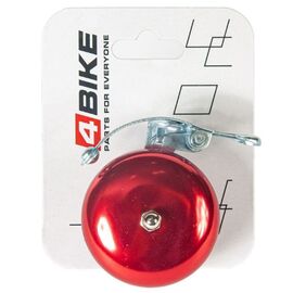 Велозвонок 4BIKE BB3206-Red, латунь, D-56 мм, красный, ARV100021, изображение  - НаВелосипеде.рф