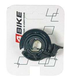 Велозвонок 4BIKE BB3213L-Blk, ''Кольцо'', алюминий, плаcтик, D-46 мм, чёрный, ARV100012, изображение  - НаВелосипеде.рф