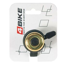 Велозвонок 4BIKE BB3312, медь, D-34 мм, золотистый, ARV100019, изображение  - НаВелосипеде.рф