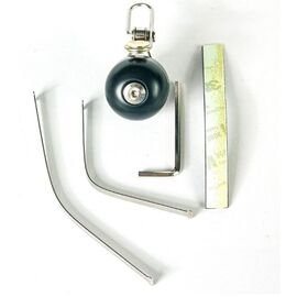 Велозвонок 4BIKE BB3320-Blk, латунь, D-30 мм, чёрный, ARV100037, изображение  - НаВелосипеде.рф