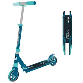Самокат двухколесный RIDEX Razzle R, 145 мм, бирюзовый/голубой, УТ-00020969, изображение  - НаВелосипеде.рф