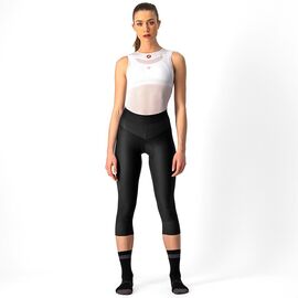 Велорейтузы без лямок Castelli Sleeker Mid 3/4, женские, чёрный, 2022, 4521533, Вариант УТ-00301232: Размер: L, изображение  - НаВелосипеде.рф