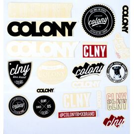 Наклейки стикеры COLONY, Sticker Pack - 23 Assorted pieces NEW DESIGN STICKERS, цвет Shipped Assorted, 03-002200 , изображение  - НаВелосипеде.рф