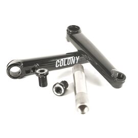 Шатуны COLONY Venator Cranks - 3 piece - 22mm 48 spline - 170mm (ось+два шатуна), цвет ED Black, 03-00213, изображение  - НаВелосипеде.рф