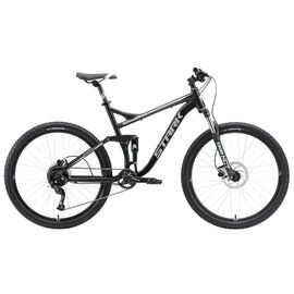 Горный велосипед Stark Tactic FS 27.5 HD, 27.5"+, черный/серебристый, 2022, HQ-0005000, Вариант УТ-00328294: Размер рамы: 18, изображение  - НаВелосипеде.рф