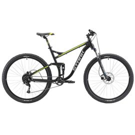 Горный велосипед Stark Tactic FS 29.5 HD, 29", черный/зеленый, 2022, HQ-0004997, Вариант УТ-00328306: Размер рамы: 18, изображение  - НаВелосипеде.рф