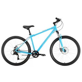 Горный велосипед Stark Respect 27.1 D Microshift, 27,5", синий/белый, 2022, HQ-0005290, Вариант УТ-00328307: Размер рамы: 16, изображение  - НаВелосипеде.рф