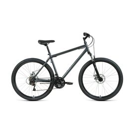 Горный велосипед ALTAIR MTB HT 27,5 2.0 disc, 21 скорость, рама 17", темно-серый/черный, VX22976, изображение  - НаВелосипеде.рф