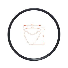 Обод TBS, CYCLOCROSS, 700Cx28H, ETRTO 622x20C F/V, матовый чёрный, AMT-R24, изображение  - НаВелосипеде.рф