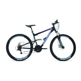 Горный велосипед Forward RAPTOR 27,5, черный/фиолетовый, 2021, VX22993, изображение  - НаВелосипеде.рф