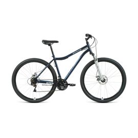 Горный велосипед ALTAIR, MTB HT 29", 2.0 disc, 21 скорость, 2020-2021, Вариант УТ-00329063: 17", темно-синий/серебристый, изображение  - НаВелосипеде.рф