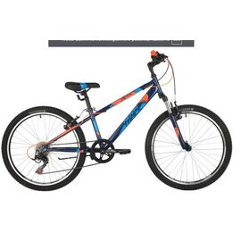 Подростковый велосипед NOVATRACK 24" EXTREME, синий,  стальная рама 11", изображение  - НаВелосипеде.рф