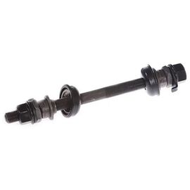 Ось переднего колеса SHUNFENG SF-AX03 FRONT AXLE, 3/8*140 мм, чёрный, 887095, изображение  - НаВелосипеде.рф