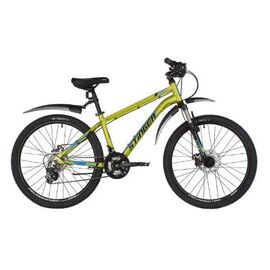 Подростковый велосипед STINGER 24" ELEMENT, VX54479, Вариант УТ-00329132: Цвет: зеленый. Размер:  14, изображение  - НаВелосипеде.рф