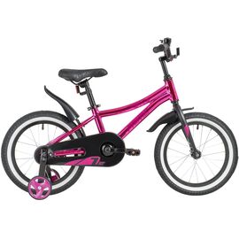 Велосипед детский NOVATRACK 16" PRIME, розовый металлик, 2019, изображение  - НаВелосипеде.рф