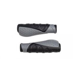 Грипсы велосипедные HUALONG HL-G307, L-136 мм, чёрный/серый, 886105, изображение  - НаВелосипеде.рф