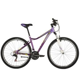 Велосипед женский STINGER 27.5" LAGUNA STD фиолетовый, алюминий, размер 19", 2021, VX46438, изображение  - НаВелосипеде.рф