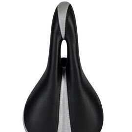 Седло для горного/городского велосипеда XINDA XD-154, черный/серый, 265х150, 23029, изображение  - НаВелосипеде.рф