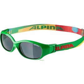 Очки солнцезащитные Alpina 2021-22 Sports Flexxy Kids Green/Puzzle/Black, A8495475, изображение  - НаВелосипеде.рф