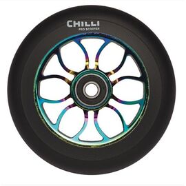 Колесо для самоката Chilli, 2021, Wheel Reaper - 110 mm, Grim Neochrome, б/р, CEW0022, изображение  - НаВелосипеде.рф