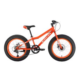 Подростковый фэтбайк Black One, Monster 20 D, оранжевый/белый/белый 11", 2022, HQ-0005343, изображение  - НаВелосипеде.рф