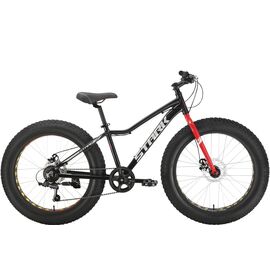 Фэтбайк Stark Rocket Fat 24.1 D, 14.5", черный/красный, 2022, изображение  - НаВелосипеде.рф