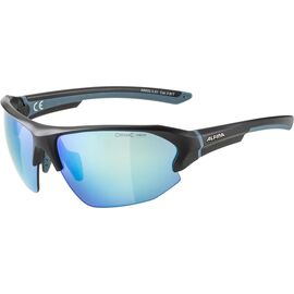 Очки солнцезащитные Alpina 2022 Lyron Black-Dirt-Blue Matt blue mirror Cat. 3 б/р, A86303_32, изображение  - НаВелосипеде.рф